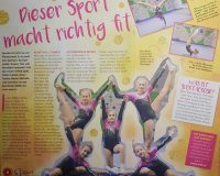Sportaerobic Zeitungsartikel vom 9.12.2018 Bericht über unsere Aerobicerinnen in den OÖ Kindernachrichten